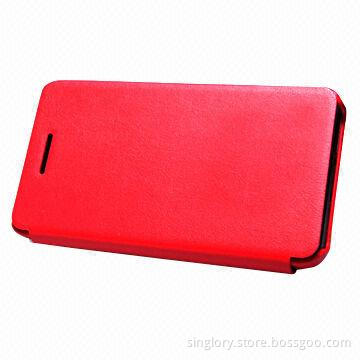 Ultra-slim Folio Leather Mobile Phone Case for RIM's BlackBerry Z10, Made of PU and PC Materials